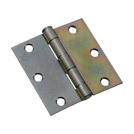 National Hardware National Hardware 3 in. L Zinc-Plated Broad Hinge 2 pk N195-651